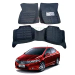Honda City 5D Floor Mat Black 3 Pcs – Model 2008-2021