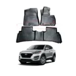 Hyundai Tucson 9D Floor Mats Beige With Grass 3 Pcs Model 2020-2021