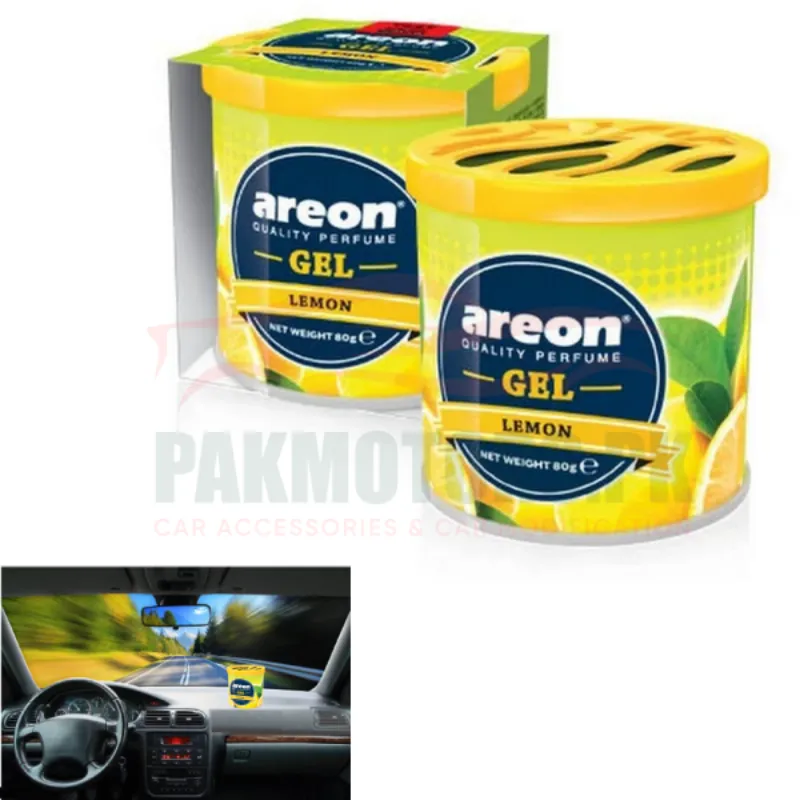 Aeron Lemon Perfume Gel Air Freshener for Car, 80g