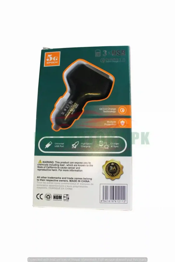 Fast Car charger 3 USB ports - 4