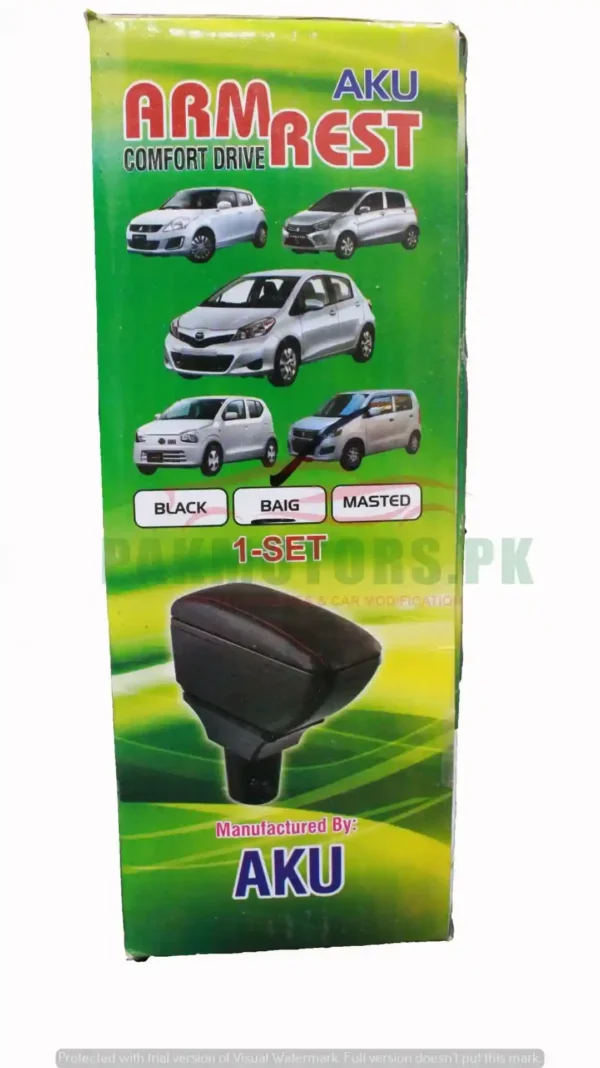 Sliding arm rest black for Cultus, Alto, Wagonr, Vitz & Swift - Best Quality