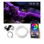 Dashboard LED Light 6 Points With Acrylic 2M – Car Dashboard Decorative Neon Strip Light – EL Glow Wire