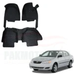 Toyota Corolla 7D Floor Mats Black 3 Pcs - Model 2008-2012