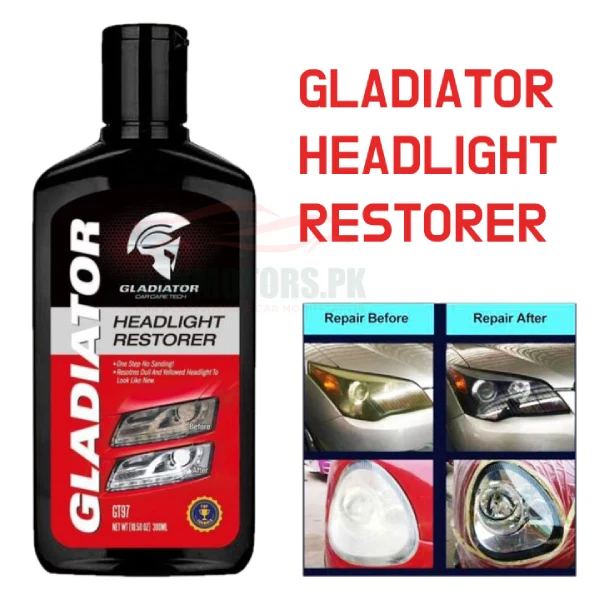 GLADIATOR HEADLIGHT RESTORER - 300 ML