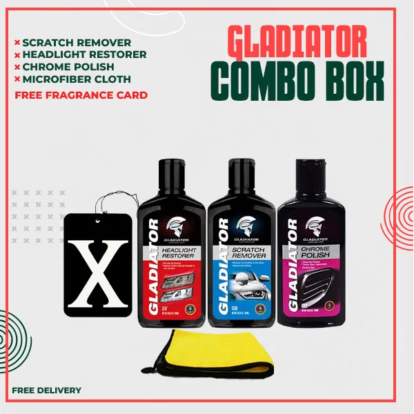 Gladiator Combo Pack - Deep Cleaning Kit - Pack of 4pcs + (Free Gift)