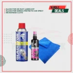 Gladiator Shines & Protects Protectant 118ml + De-Rust Lubricant 450ml & Cloth ( Combo 3 pcs )