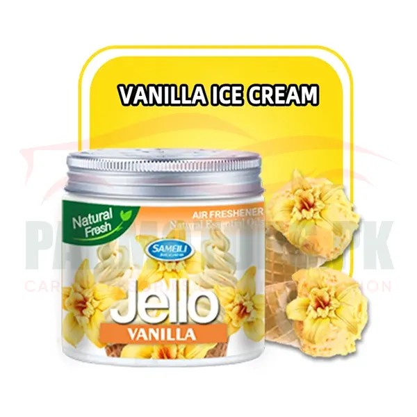 Jello Vanilla Car Air Freshener Gel