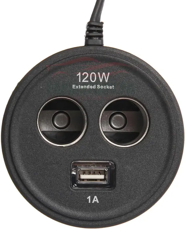 Car USB Charger 2 Socket 120W Olesson 1671 2 way cigrate sockets