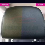 Flamingo Car Leather Polish before and after
