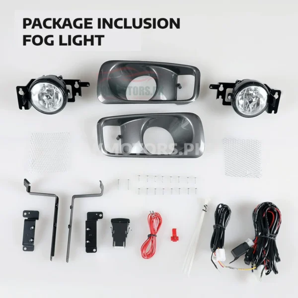 DLAA REPLACEMENT FOGLAMP FOR CIVIC 1999 HD093 package include