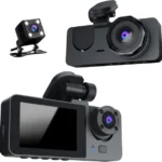 Car BlackBox DVR Dash Cam Front and Rear Inside, Dual Lese Full HD 1080p