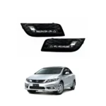 DLAA HD-552-LED Fog Lights assembly with integrated LED for Honda Civic 2013-2015 (Rebirth)