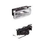 DLAA LA111 Universal Auxiliary Fog Lamp assembly with adjustable bracket and sealed housing.