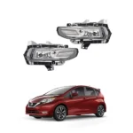 DLAA NS961 Halogen Fog Lights assembly (OEM fit) for Nissan Versa Note 2018