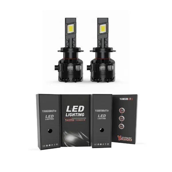Yamamoto Y2500 LED Headlight Bulb 240000LM with advanced cooling system