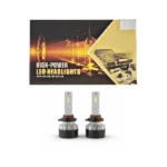 NightForge High Power LED Headlight and Fog Light Conversion Kit showing H4, H11, and 9005 bulb bases.