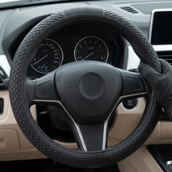 Maxwel universal anti-slip steering wheel cover on a car steering wheel