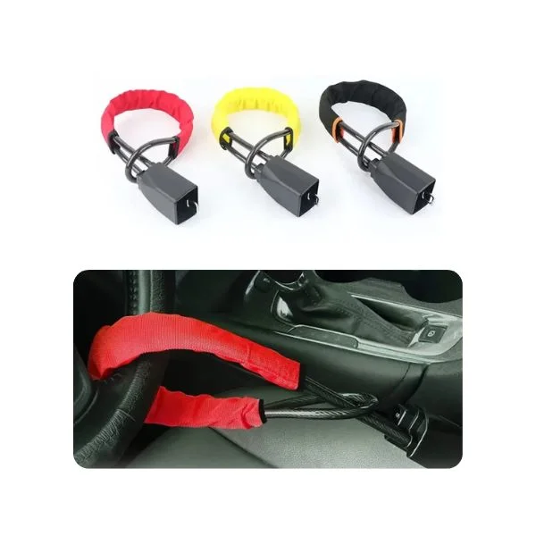 hardened steel steering lock anti pry